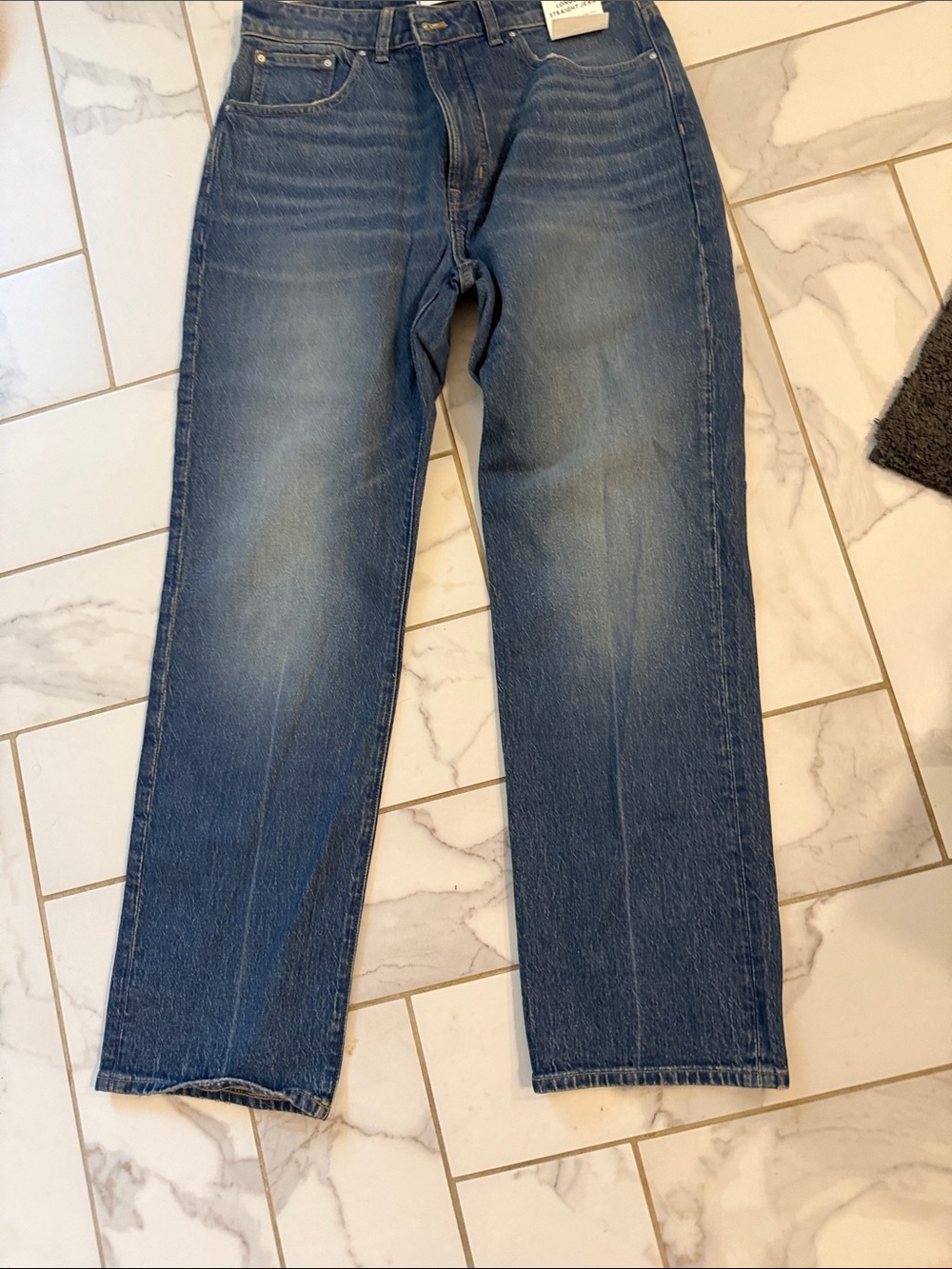 Madewell Blue Straight-Leg Jeans